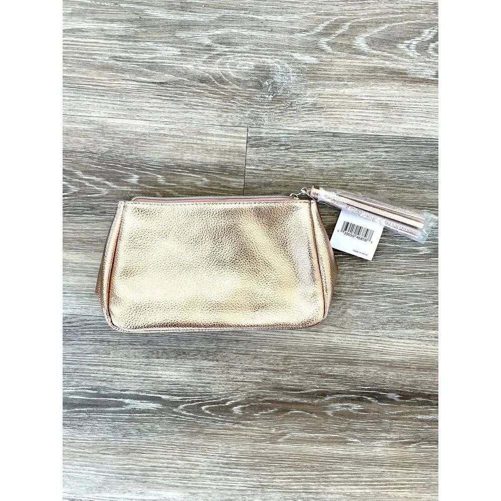 Nordstrom new gold make up bag